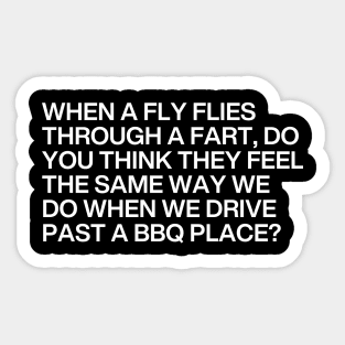 Fly Fart BBQ Sticker